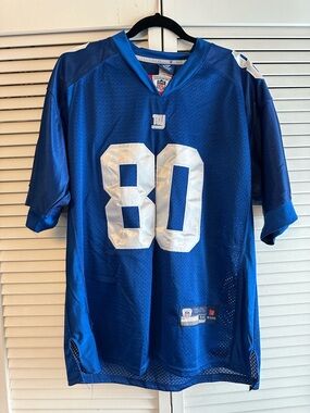 Men's New York Giants #80 Cruz Blue Football Jersey
